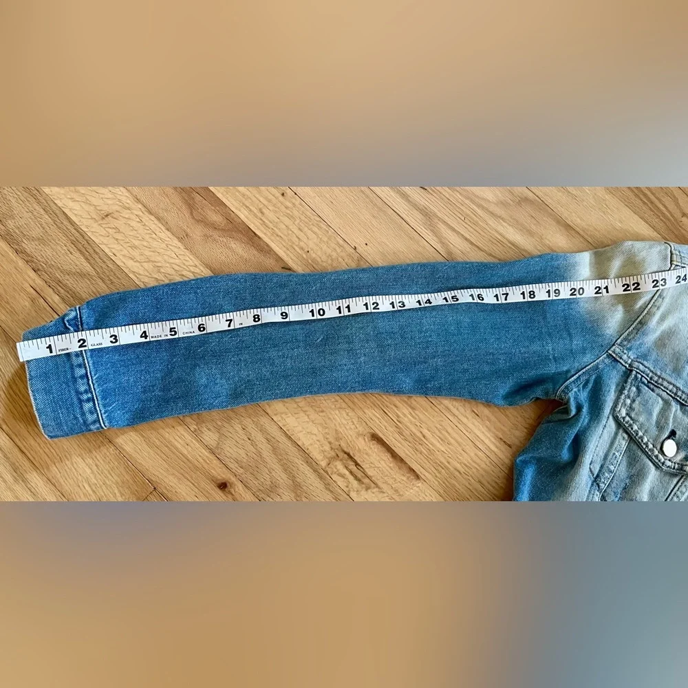 Y-3 by adidas W’s Distressed Denim Jacket Size L Yohji Yamamoto - Picture 6 of 8